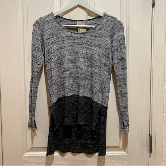ANTHROPOLOGIE Blocked Heathered Pullover Top New - Picture 4 of 8